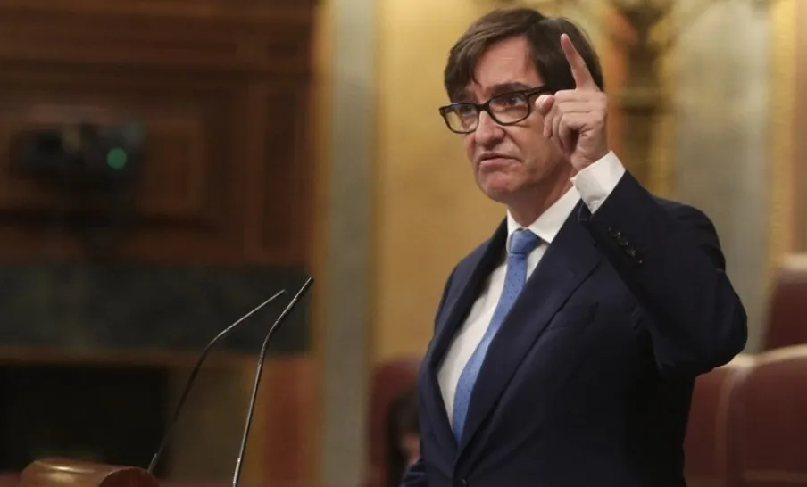 Salvador Illa, ministro de Sanidad en el Congreso. Foto EP
