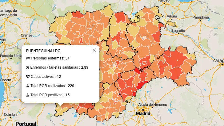 La comarca de Ciudad Rodrigo suma por 2º día consecutivo 10 positivos más en coronavirus  