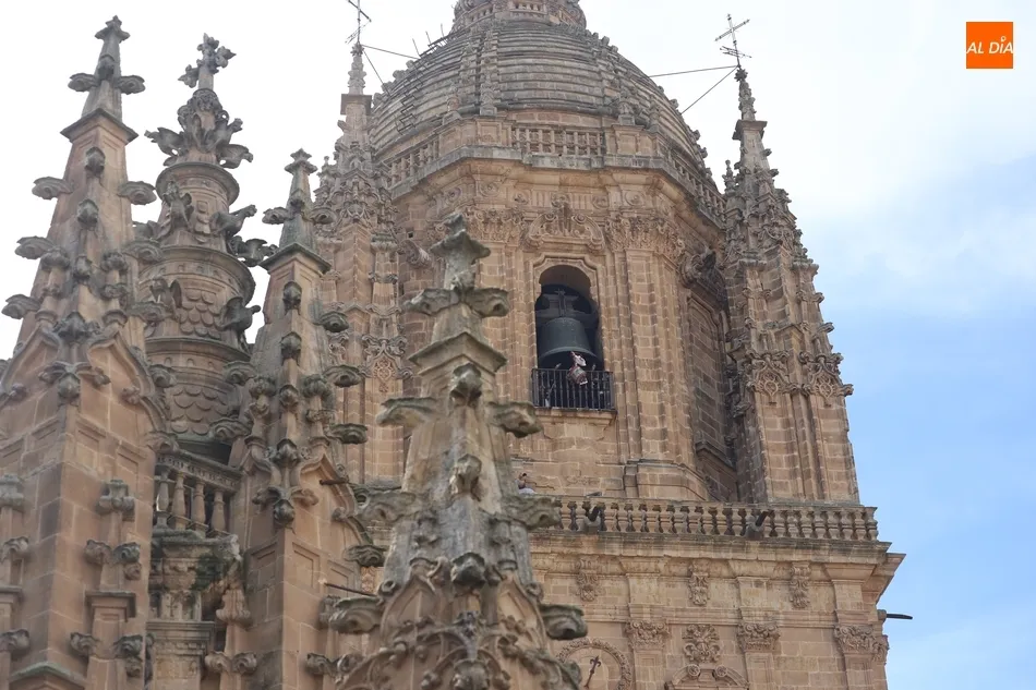 Foto 5 - El Mariquelo sube a lo alto de la Catedral de Salamanca en memoria de las v&iacute;ctimas del Covid-19