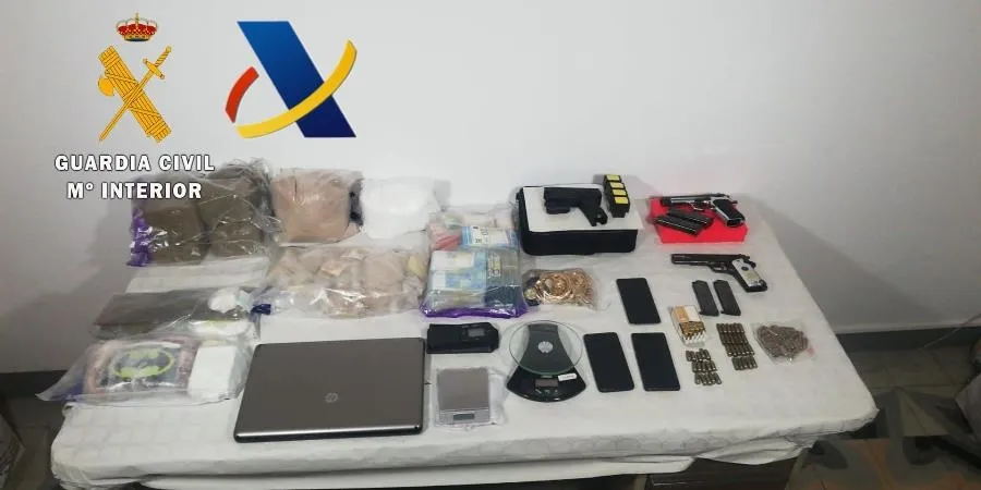 Material intervenido en esta operación