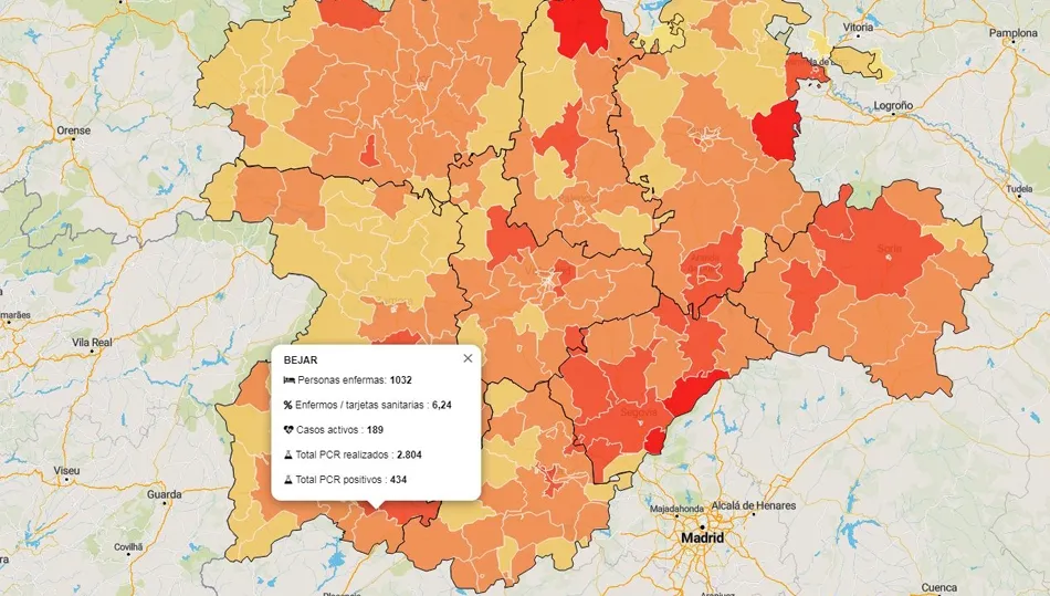 Datos oficiales de la Junta de Castilla y León
