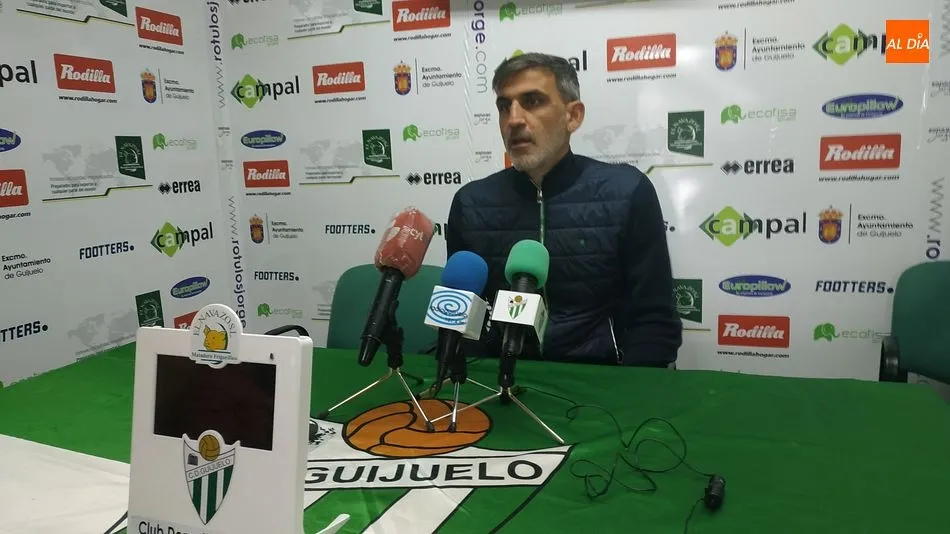 Jacobo Montes en la rueda de prensa de hoy en Guijuelo | Kiko Robles