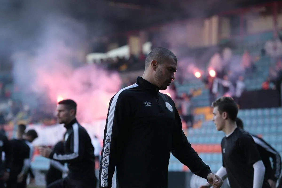 Chatón, en un entrenamiento en el Helmántico / Salamanca CF UDS