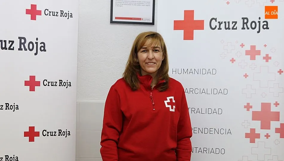 Adela Prieto, presidenta de la Asamblea Comarcal de Cruz Roja Vitigudino