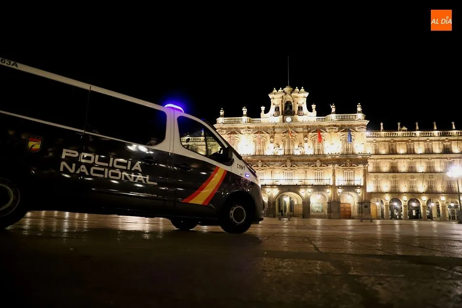 Plaza Mayor de Salamanca en el inicio del confinamiento perimetral - Lydia González