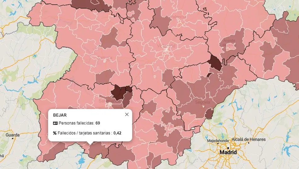 Datos oficiales facilitados por la Junta de Castilla y León