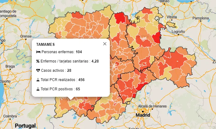 Ocho positivos más en la comarca mirobrigense, la mitad de ellos en la Zona de Tamames  
