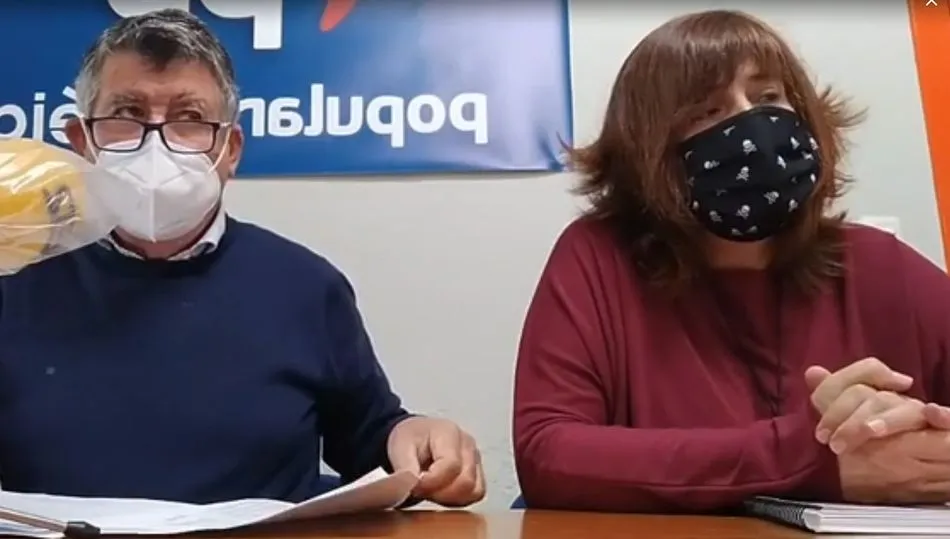 Alejo Riñones y Olga García, representantes del PP en el Ayuntamiento de Béjar