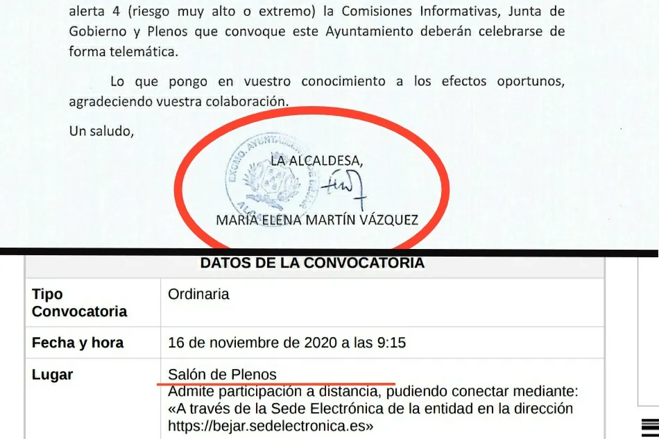Foto 2 - El PP demuestra con papeles que la Junta no prohibe los plenos y comsiones presenciales