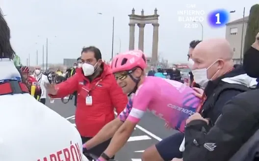 Foto 6 - As&iacute; se vio por TV la primera llegada de La Vuelta a Ciudad Rodrigo en 16:9 y HD  