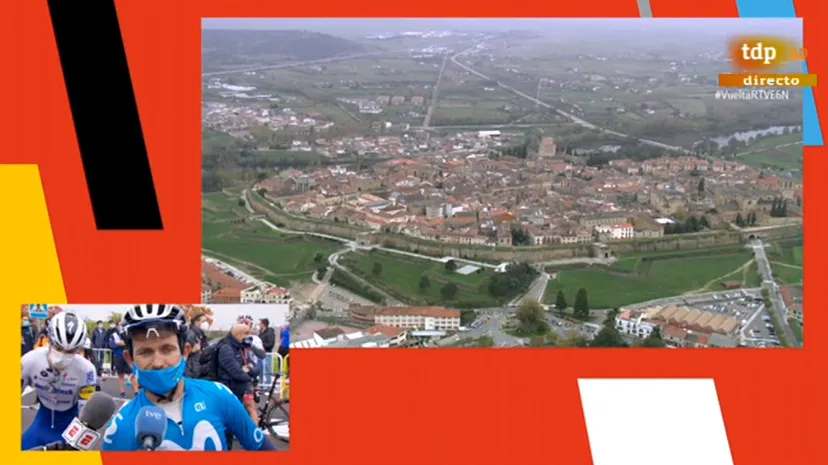 Foto 3 - As&iacute; se vio por TV la primera llegada de La Vuelta a Ciudad Rodrigo en 16:9 y HD  