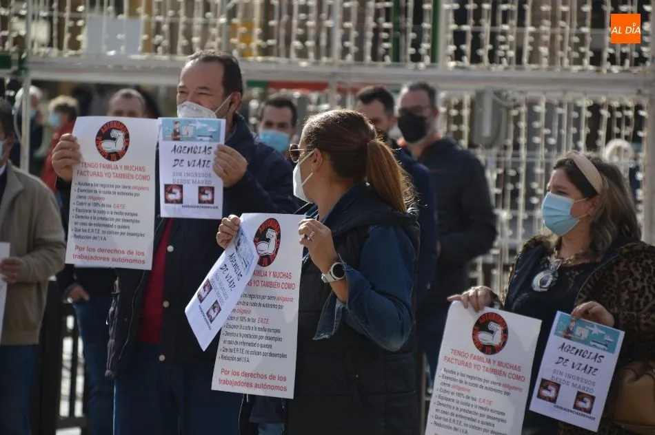 Foto 4 - &lsquo;Necesitamos trabajar&rsquo;, el clamor de aut&oacute;nomos salmantinos que reivindican ayudas a los...