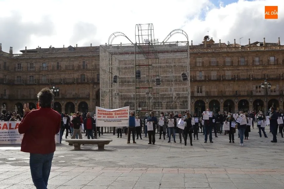 Foto 3 - &lsquo;Necesitamos trabajar&rsquo;, el clamor de aut&oacute;nomos salmantinos que reivindican ayudas a los...