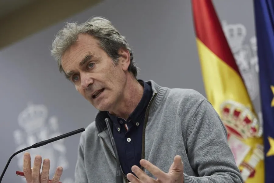 Rueda de prensa del director del Centro de Coordinación de Alertas y Emergencias Sanitarias (CCAES), Fernando Simón. Foto J. Hellín. POOL - EP