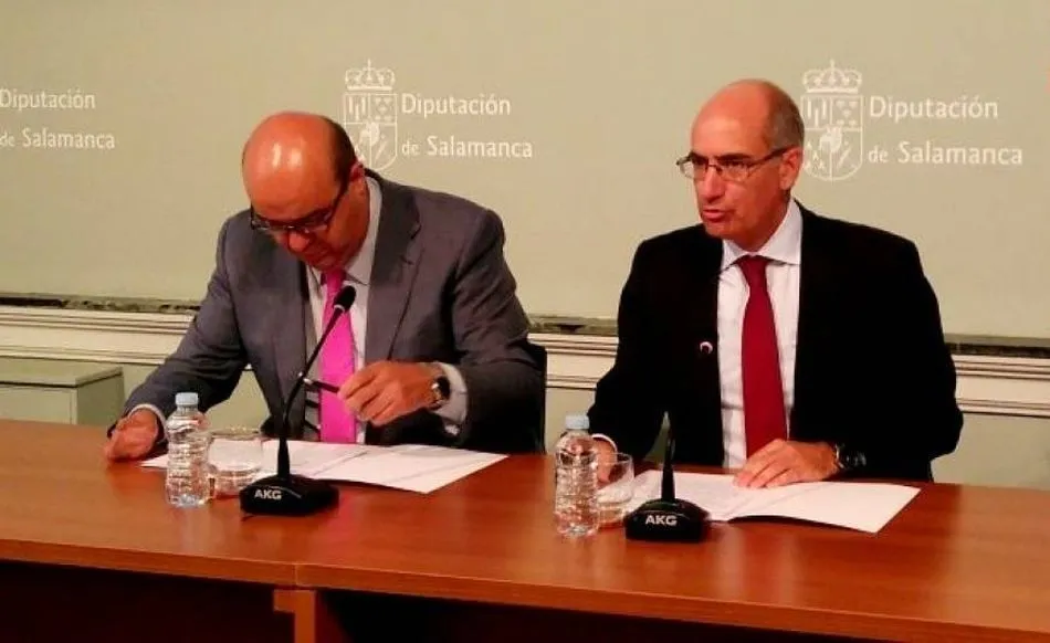 Iglesias, presidente de la Diputación, y García Sierra, vicepresidente y portavoz del Grupo Popular, en una imagen de archivo