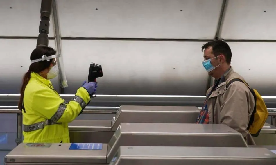 Medición de la temperatura en el metro