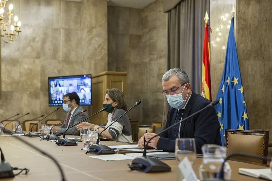 La ministra para la Transición Ecológica y el Reto Demográfico, Teresa Ribera, en la Conferencia Sectorial de Reto Demográfico. Foto: EP