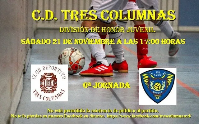 El III Columnas volverá a emitir a través de Facebook el partido de este sábado de su Juvenil  