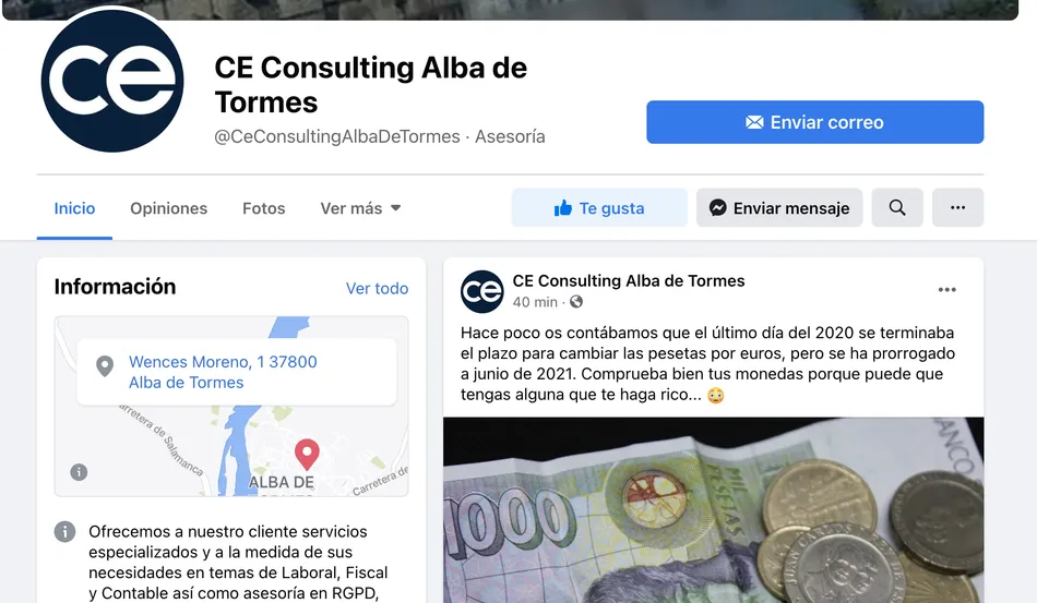CE Consulting Alba de Tormes estrena perfil en redes sociales