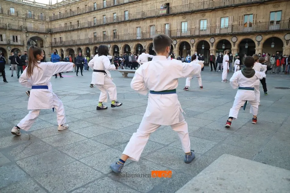Foto 10 - Los empresarios de gimnasios y centros deportivos claman en la Plaza Mayor contra el cierre de sus...