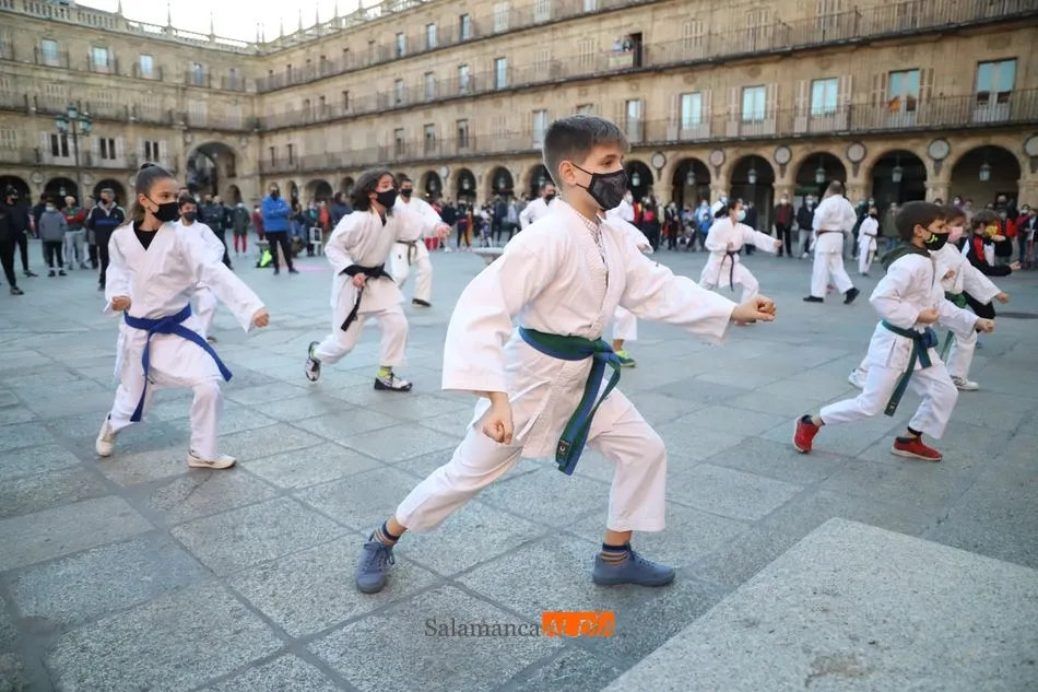 Foto 6 - Los empresarios de gimnasios y centros deportivos claman en la Plaza Mayor contra el cierre de sus...