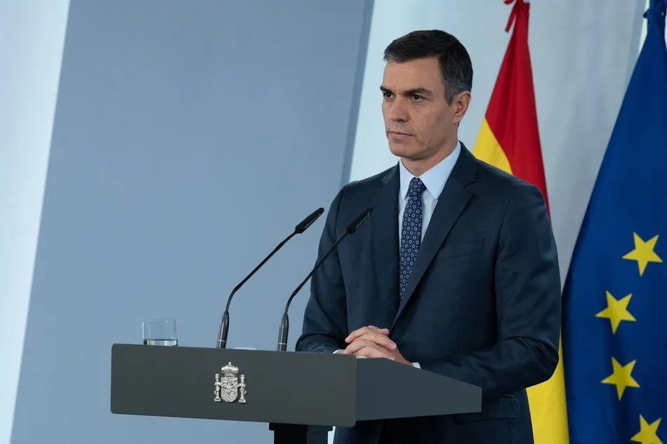 El presidente del Gobierno, Pedro Sánchez, ofrece una rueda de prensa - Moncloa
