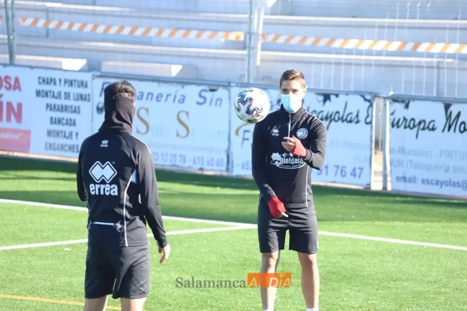 Imagen del entrenamiento de Unionistas del pasado viernes