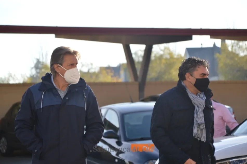 Sergio Egea, en sus últimos instantes en el Helmántico este lunes