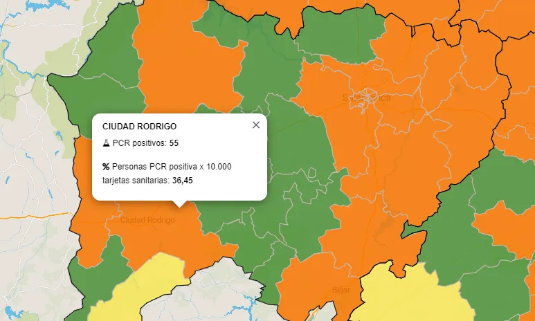 La Zona de Ciudad Rodrigo es en estos momentos la que peores datos tiene de toda la provincia  