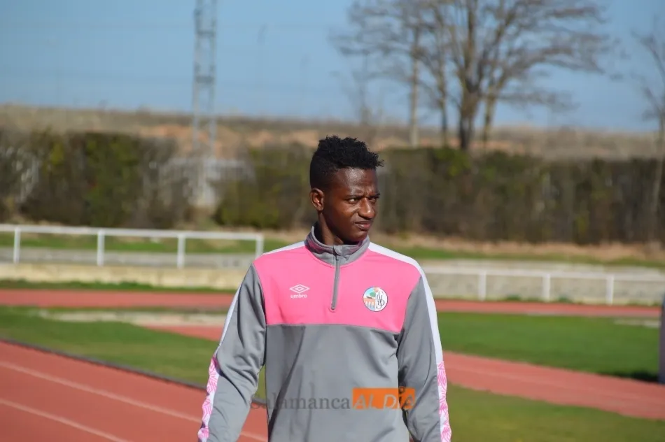 Anderson Arroyo, en un entrenamiento en Las Pistas