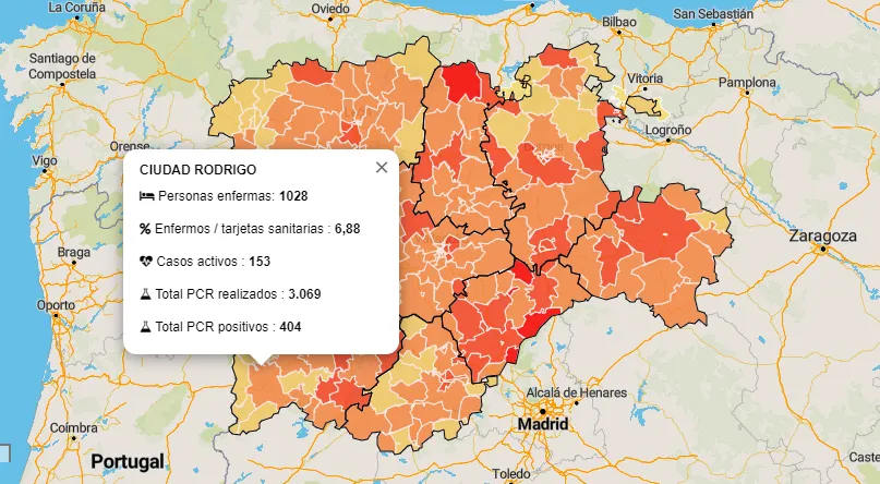 La comarca suma 6 positivos más, dos de los cuales hacen subir a naranja a la Zona de Tamames  