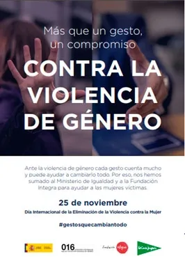 El Corte Inglés muestra su compromiso con el día internacional contra la violencia de género
