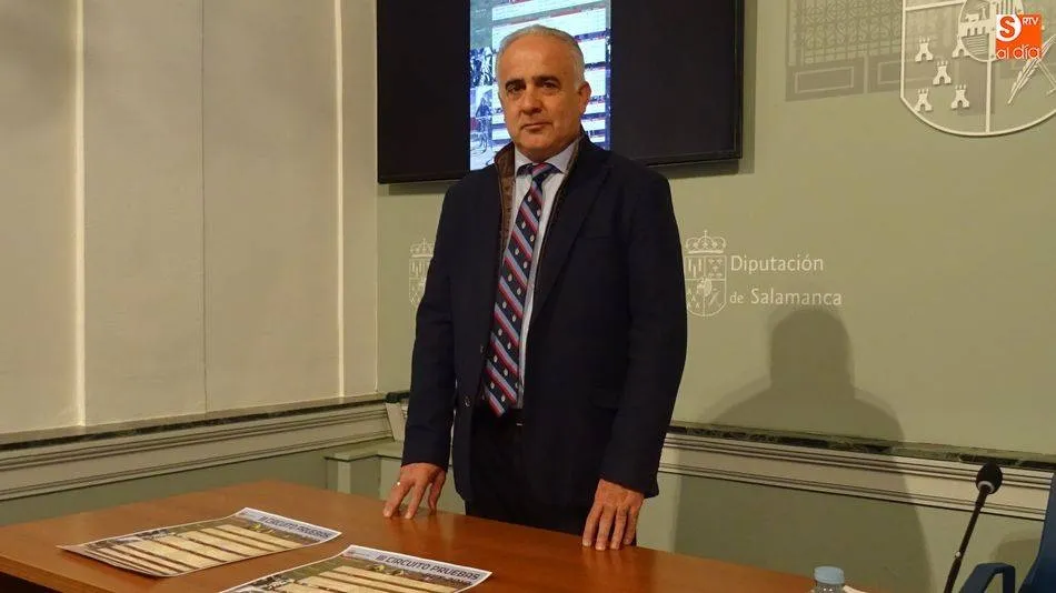 El delegado del área de Deportes, Jesús María Ortiz, en la Diputación