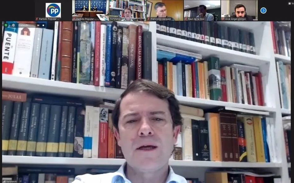 Mañueco, durante su participación en el Comité Ejecutivo del PP de Valladolid. - PP