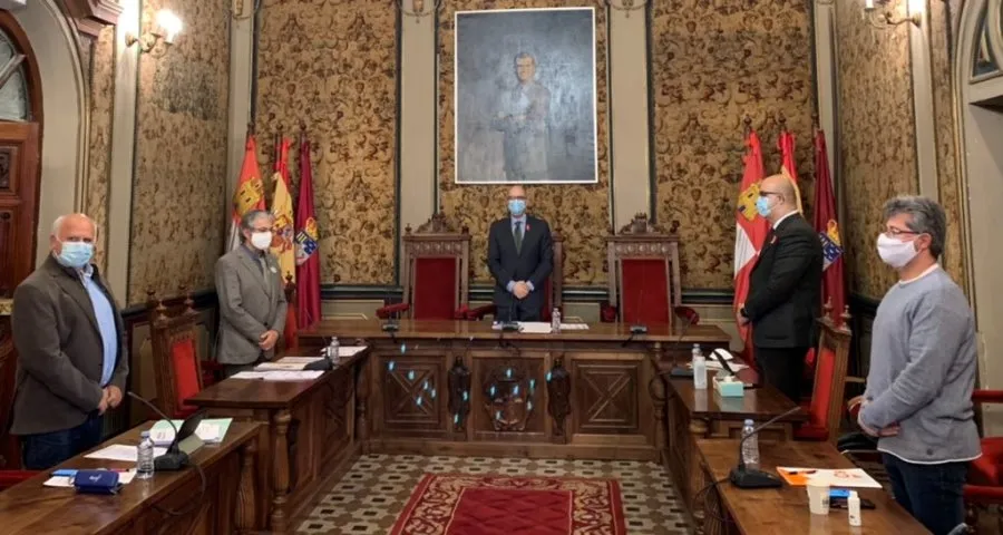 Pleno telemático de la Diputación, con la presencia de los portavoces de los grupos