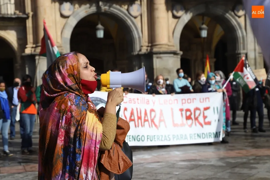 Foto 10 - La Plaza Mayor acoge una manifestaci&oacute;n a favor del Pueblo Saharui