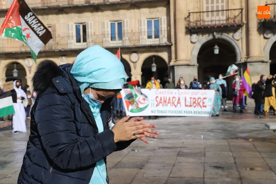 Foto 8 - La Plaza Mayor acoge una manifestaci&oacute;n a favor del Pueblo Saharui