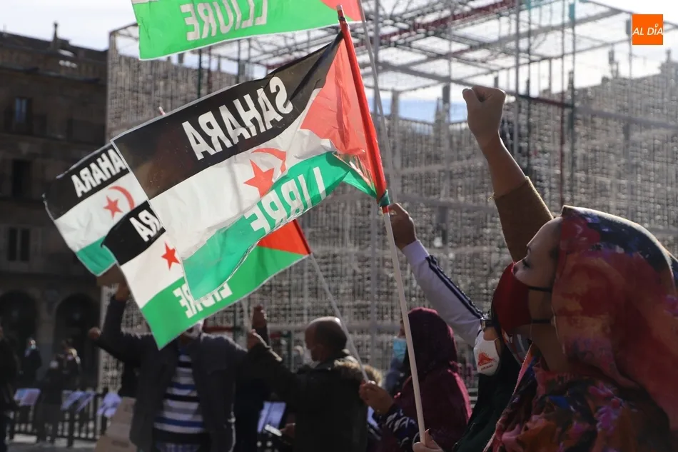 Foto 7 - La Plaza Mayor acoge una manifestaci&oacute;n a favor del Pueblo Saharui