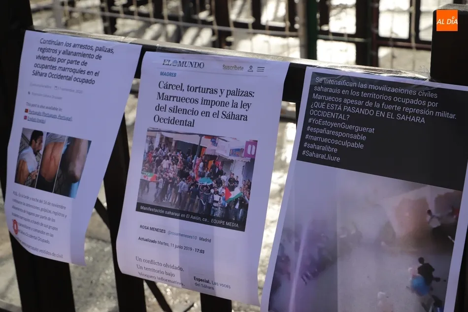 Foto 6 - La Plaza Mayor acoge una manifestaci&oacute;n a favor del Pueblo Saharui