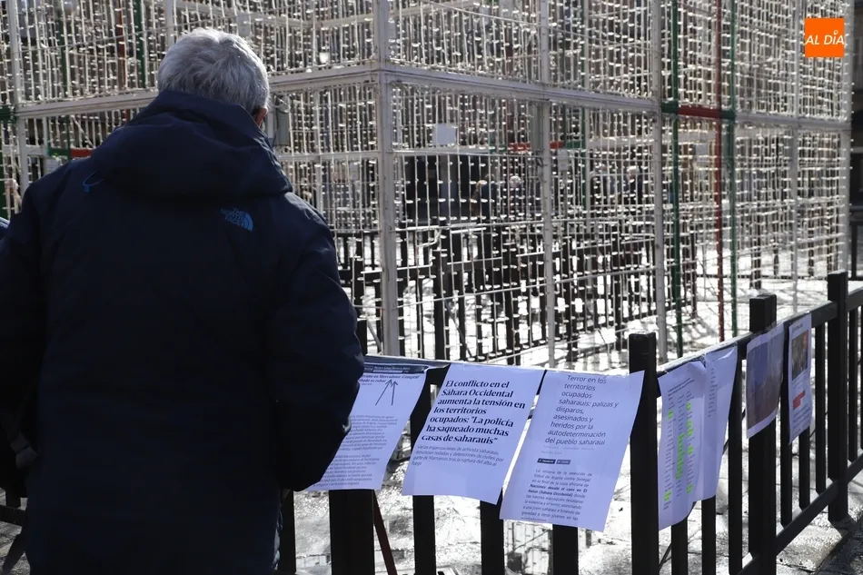 Foto 4 - La Plaza Mayor acoge una manifestaci&oacute;n a favor del Pueblo Saharui