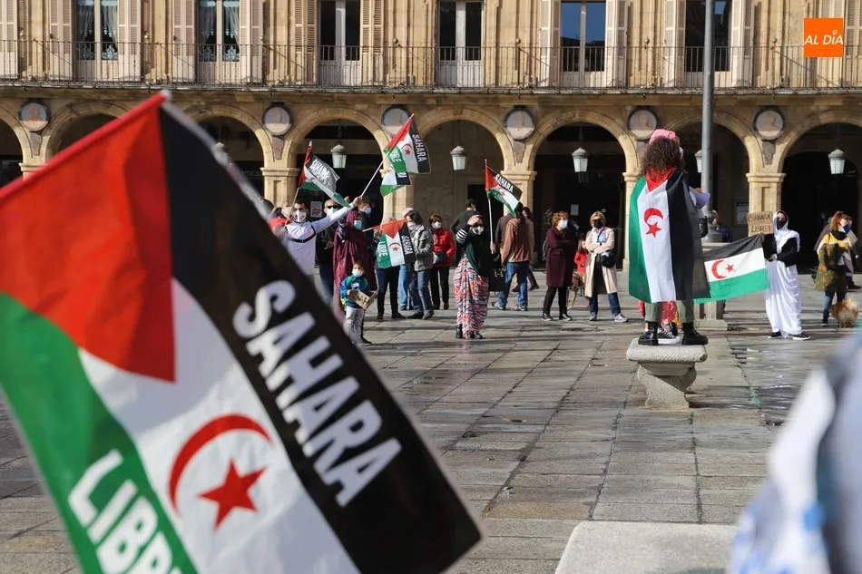 Foto 3 - La Plaza Mayor acoge una manifestaci&oacute;n a favor del Pueblo Saharui