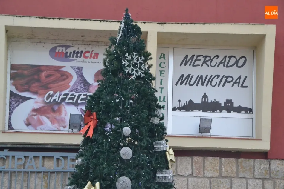 Foto 2 - El &Aacute;rbol de Navidad del Ayuntamiento hace parada este a&ntilde;o en el Mercado de Abastos  