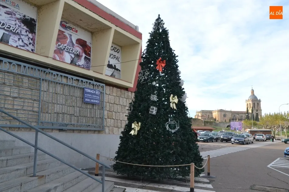 Foto 3 - El &Aacute;rbol de Navidad del Ayuntamiento hace parada este a&ntilde;o en el Mercado de Abastos  