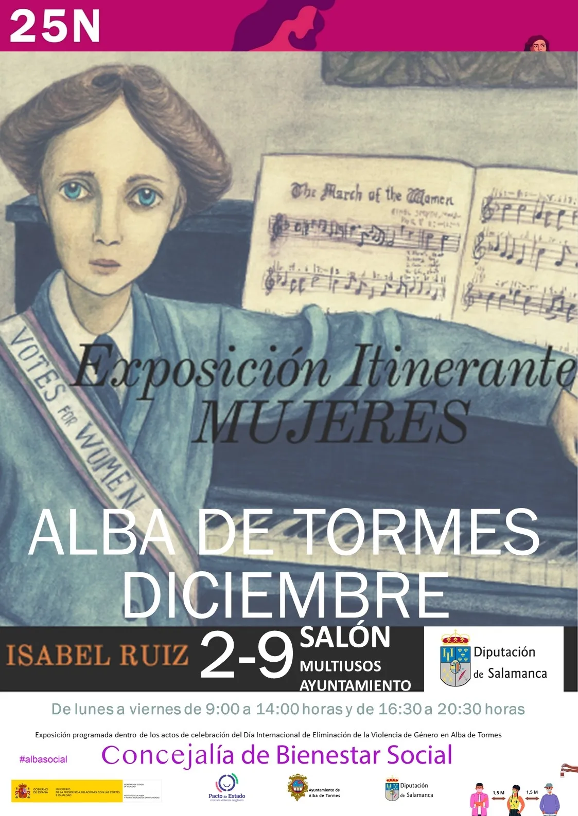 Cartel de la exposición Mujeres