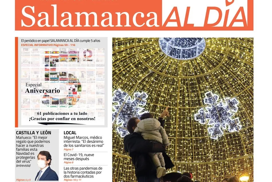 Portada del mes de diciembre de SALAMANCA AL DÍA
