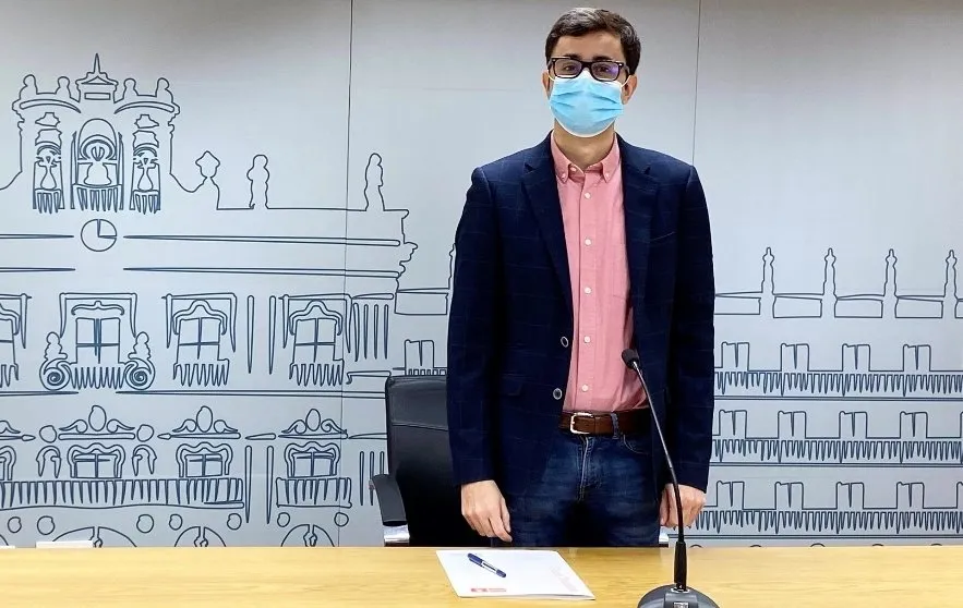 José Luis Mateos en el Ayuntamiento de Salamanca. Foto PSOE