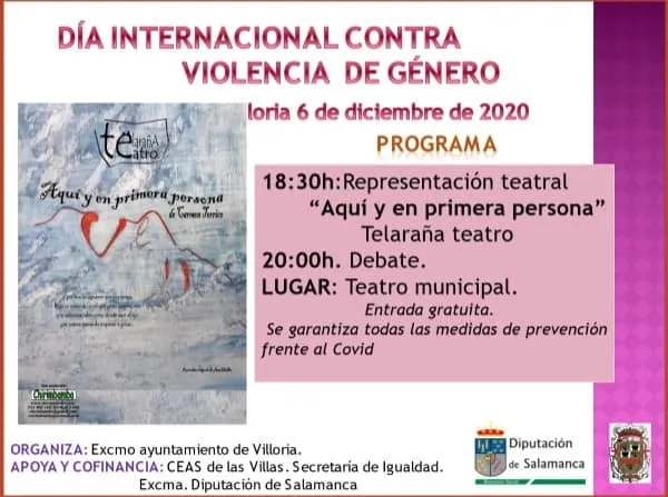 Foto 2 - Teatro y debate contra la violencia de g&eacute;nero para este domingo en Villoria  