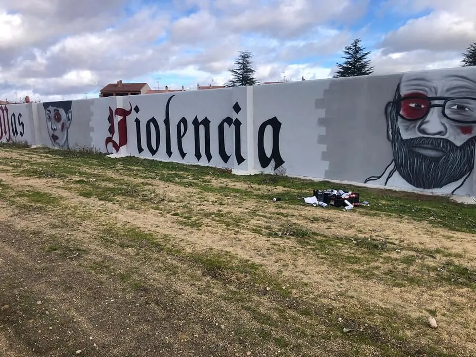 Foto 4 - Villoria estrena un mural contra la violencia  