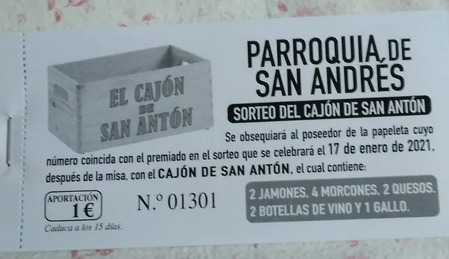 La Cofradía de San Antón de la Parroquia de San Andrés pone en juego ‘El Cajón de San...