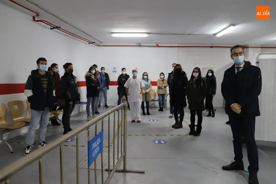 Personal que atenderá el Punto Covid de Salamanca. Foto de Lydia González